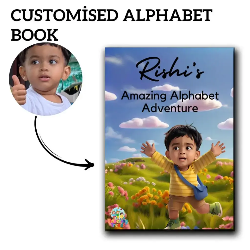 Personalised Alphabet Book for Kids, Educational Learning Custom Story Book, Ages 2-5 – Personalized Name & Illustrated Tales – Engaging Bedtime Stories – Unique Gift for Infants, Toddlers & Young Readers!