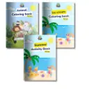 Fun & Learning Trio: Animal & Ice Cream Coloring Books + Summer Activity Book | Perfect Gift for Kids (Set of 3)